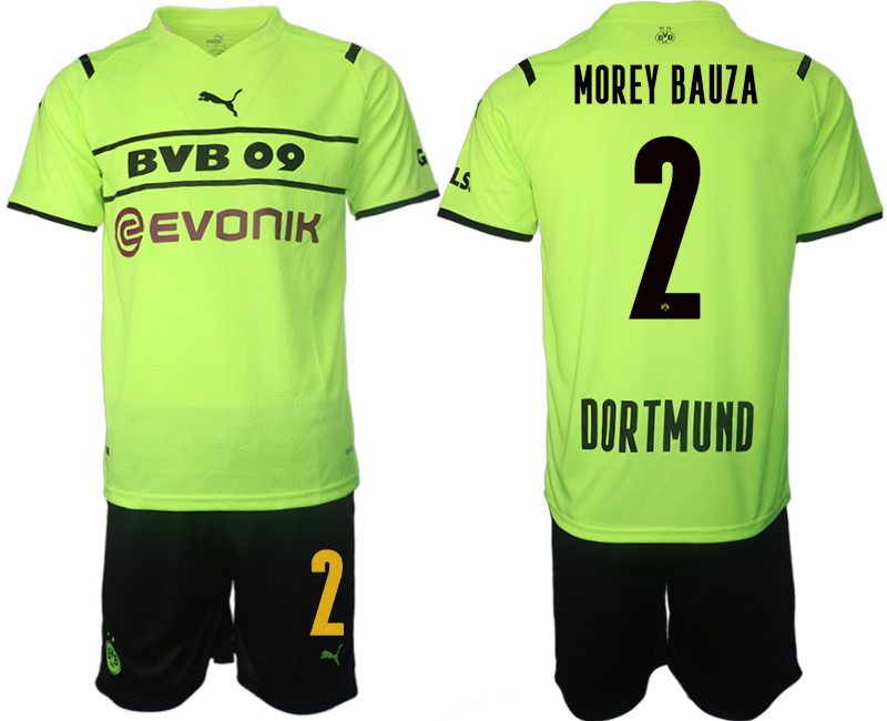 Men 2021-2022 Club Borussia Dortmund Cup green #2 Soccer Jersey->borussia dortmund jersey->Soccer Club Jersey
